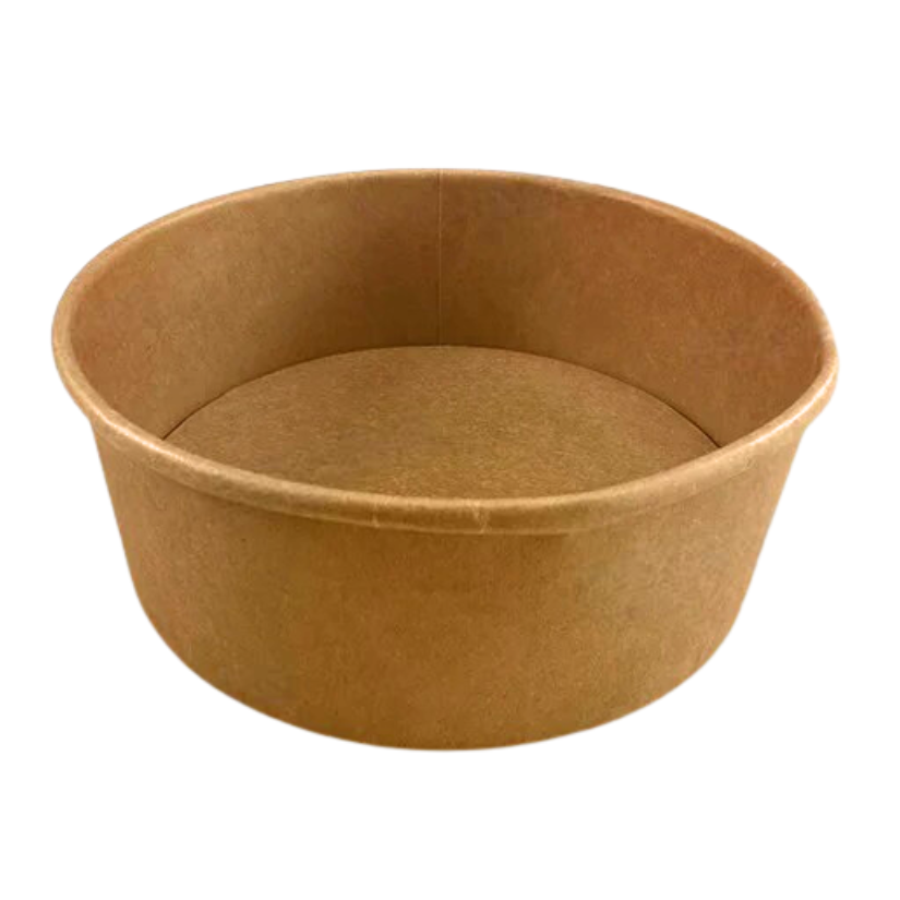 1000ml Round Kraft Paper Deli Bowl (300pcs)